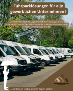 Unternehmen benötigen bei mehr als drei Fahrzeugen eine Fuhrparklösung, jetzt ist die Zeit zum Wechsel möglich. Sondertarife zu Sonderkonditionen.