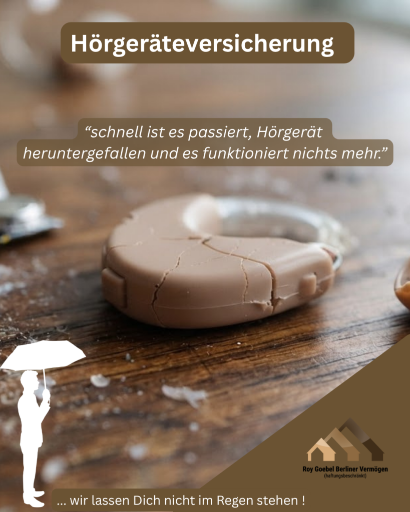 Schnell passiert es, das Hörgerät fällt runter oder es fällt beim Waschen ins Waschbecken, was nun ? Die Hörgeräteversicherung ersetzt auch Schäden bei grober Fahrlässigkeit