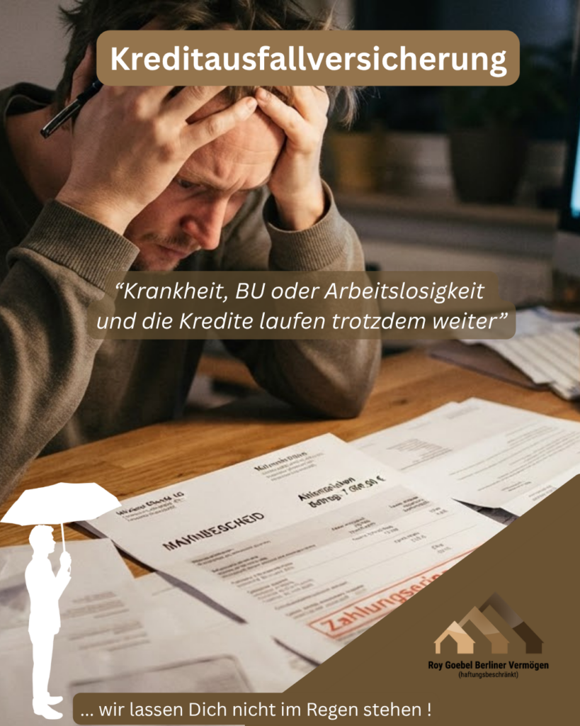 Schnell wird man krank, berufsunfähig oder man verliert den Job jedoch laufen die Kreditkosten weiter. Hier tritt die Kreditausfallversicherung ein