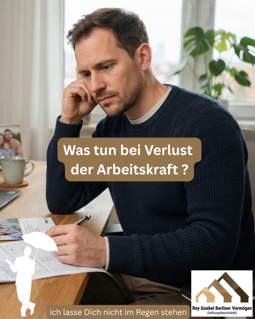 Der Verlust der Arbeitskraft besonders bei jungen Leuten ist verheerend und einschneidend. Deswegen ist Vorsorge zu betreiben